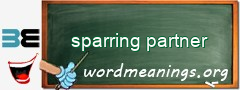 WordMeaning blackboard for sparring partner